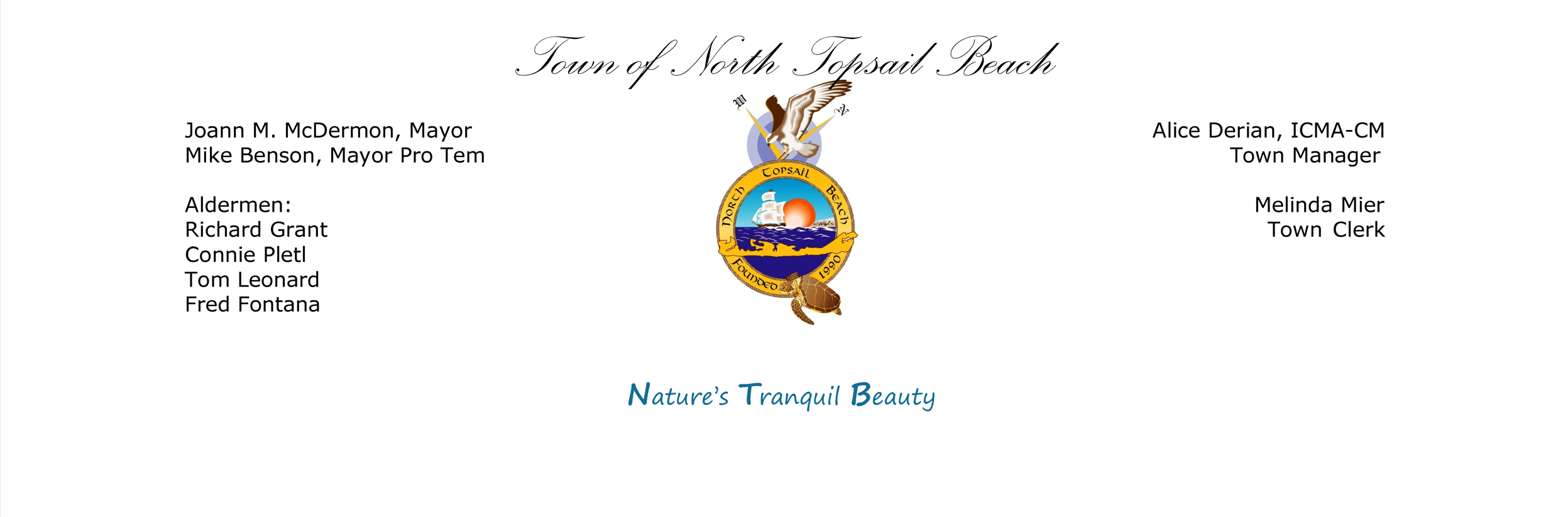 Planning Board Notice Of Meeting Cancellation North Topsail Beach
