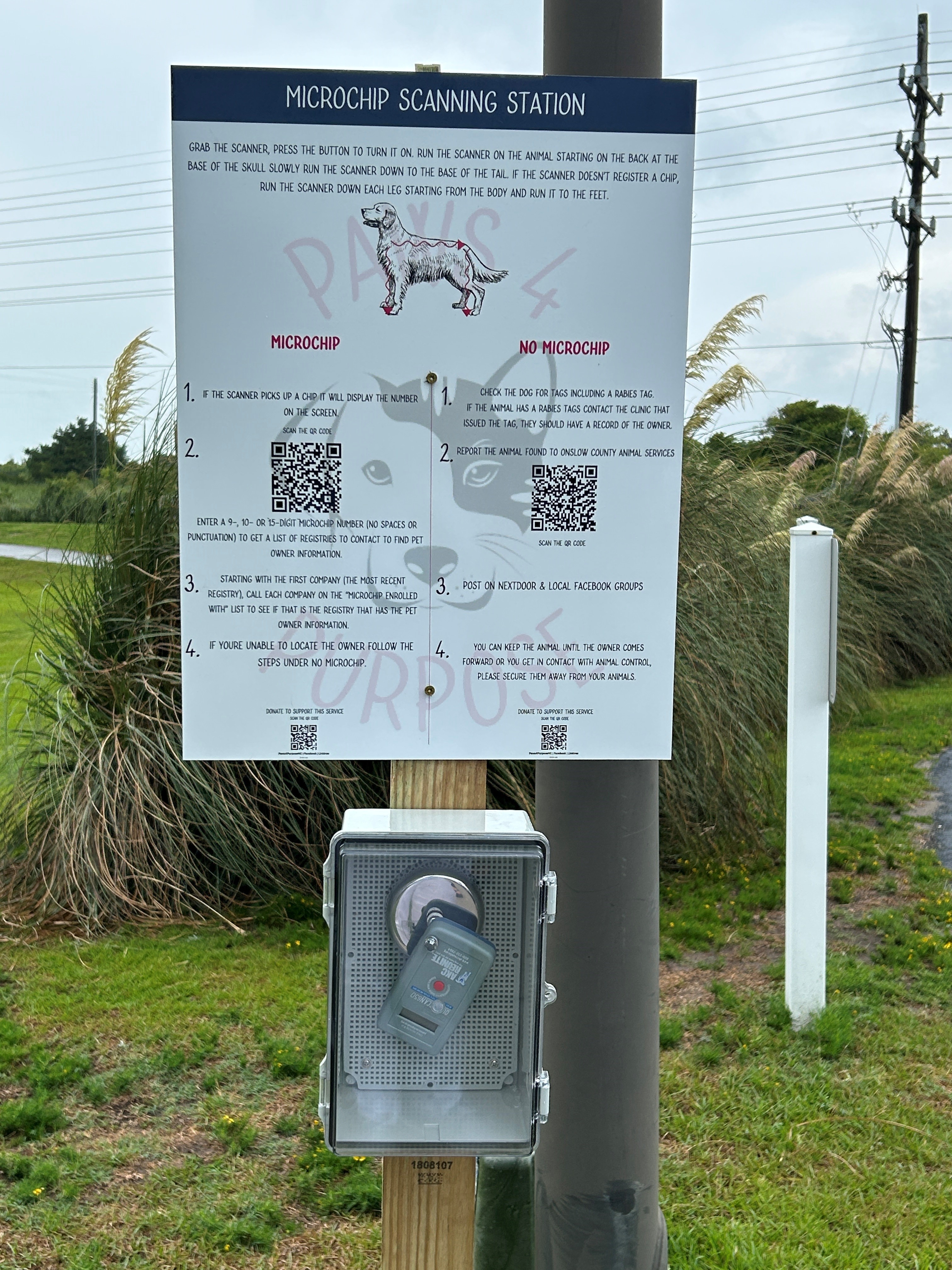 Microchip Scanning Station | North Topsail Beach North Carolina