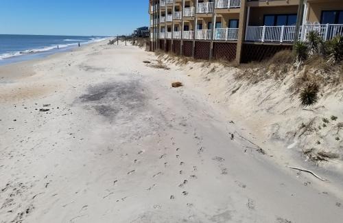 Figure 2: Topsail Dunes.  Almost no dune here