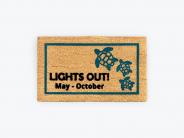Lights out for Sea Turtles doormat