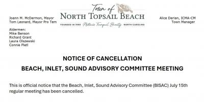 Meeting Cancellation Notice