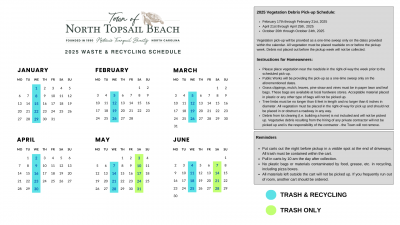 2025 Trash Schedule