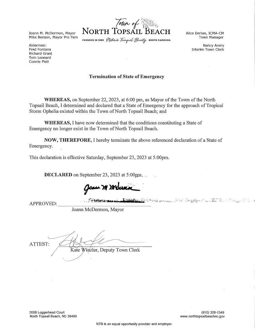 Tropical Storm Ophelia Updates North Topsail Beach North Carolina