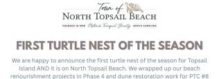 First Turtle Nest of the Season at NTB