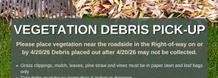 Vegetation Debris Pickup Flyer