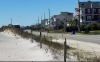 Figure 1: south of Marina Way.   A large section of beach with no dune.  